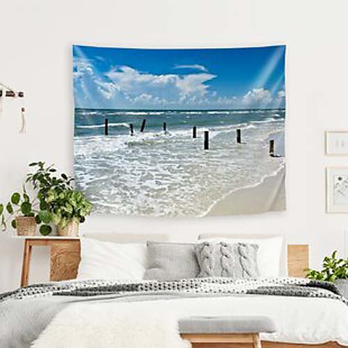 Blue Beach Wall Tapestry Art Decor Blanket Curtain Hanging Home Bedroom Living Room Decoration
Blue Beach Wall Tapestry Art Decor Blanket Curtain Hanging Home Bedroom Living Room Decoration