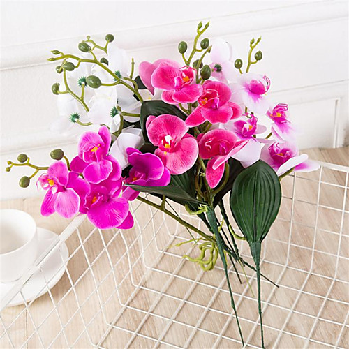 37cm Imitation Flower 4 Flower Head with Leaf Phalaenopsis Flower Arranged Table Decoration
37cm Imitation Flower 4 Flower Head with Leaf Phalaenopsis Flower Arranged Table Decoration