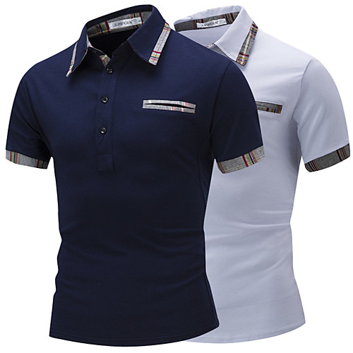Men's Golf Shirt Tennis Shirt Solid Color Button-Down Short Sleeve Street Tops Cotton Business Casual Comfortable White Navy Blue
Men's Golf Shirt Tennis Shirt Solid Color Button-Down Short Sleeve Street Tops Cotton Business Casual Comfortable White Navy Blue