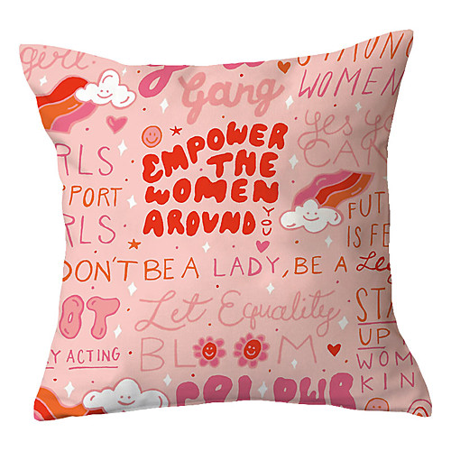 Slogan Double Side Cushion Cover 1PC Soft Decorative Square Throw Pillow Cover Cushion Case Pillowcase for Bedroom Livingroom Superior Quality Machine Washable Outdoor Cushion for Sofa Couch Bed Chair
Slogan Double Side Cushion Cover 1PC Soft Decorative Square Throw Pillow Cover Cushion Case Pillowcase for Bedroom Livingroom Superior Quality Machine Washable Outdoor Cushion for Sofa Couch Bed Chair