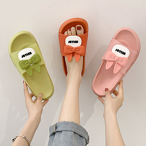 Women's Unisex Slippers & Flip-Flops Flat Heel Round Toe PU Solid Colored Pink Orange Green
Women's Unisex Slippers & Flip-Flops Flat Heel Round Toe PU Solid Colored Pink Orange Green