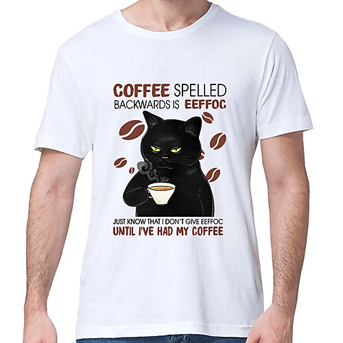 Men's Unisex Tee T shirt Hot Stamping Cat Graphic Prints Letter Plus Size Print Short Sleeve Casual Tops Cotton Basic Designer Big and Tall White Light gray
Men's Unisex Tee T shirt Hot Stamping Cat Graphic Prints Letter Plus Size Print Short Sleeve Casual Tops Cotton Basic Designer Big and Tall White Light gray
