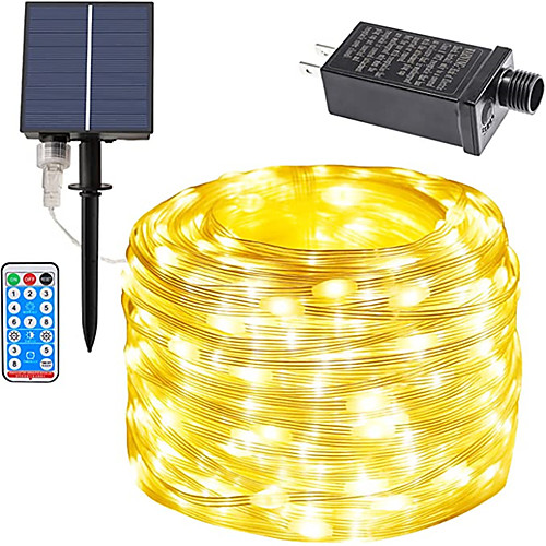 Solar Power String Light 20M 30M 50M with Remote Control Thanksgiving Christmas Outdoor Party Garden Decoration Fairy Lights Plug-in Dual Purpose Gypsophila Copper Wire Lights Set 24V
Solar Power String Light 20M 30M 50M with Remote Control Thanksgiving Christmas Outdoor Party Garden Decoration Fairy Lights Plug-in Dual Purpose Gypsophila Copper Wire Lights Set 24V