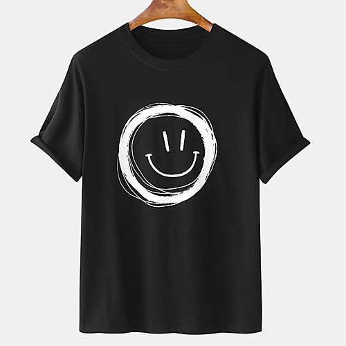 Men's Unisex Tee T shirt Hot Stamping Graphic Prints Emoji Face Plus Size Print Short Sleeve Casual Tops Cotton Basic Designer Big and Tall White Black
Men's Unisex Tee T shirt Hot Stamping Graphic Prints Emoji Face Plus Size Print Short Sleeve Casual Tops Cotton Basic Designer Big and Tall White Black