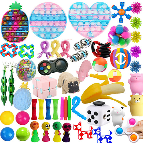 54 Pcs Sensory Toy for ADD OCD Autistic Children Adults Anxiety Autism to Stress Relief and Anti Anxiety with Motion Timer Perfect for Classroom Reward with Gift Box
54 Pcs Sensory Toy for ADD OCD Autistic Children Adults Anxiety Autism to Stress Relief and Anti Anxiety with Motion Timer Perfect for Classroom Reward with Gift Box