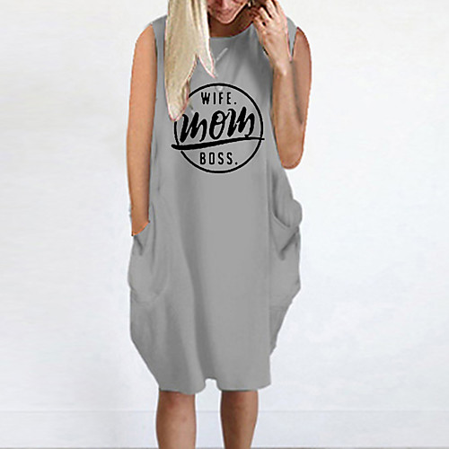 Women's T Shirt Dress Tee Dress Knee Length Dress Blue Yellow Fuchsia Gray Green White Black Sleeveless Letter Summer Round Neck Casual Oversized 2021 S M L XL XXL 3XL 4XL 5XL
Women's T Shirt Dress Tee Dress Knee Length Dress Blue Yellow Fuchsia Gray Green White Black Sleeveless Letter Summer Round Neck Casual Oversized 2021 S M L XL XXL 3XL 4XL 5XL