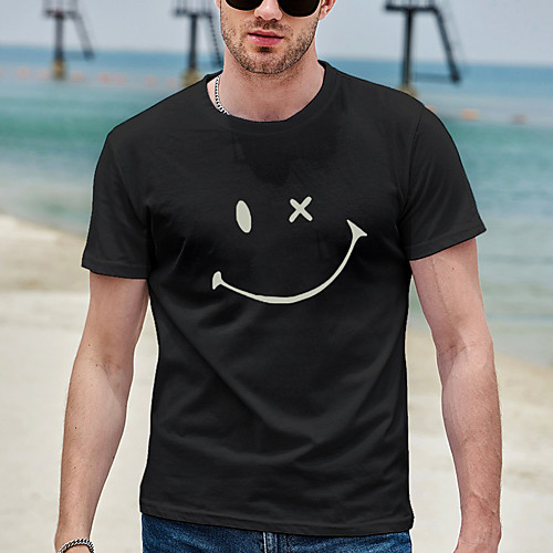 Men's Unisex Tee T shirt Shirt Hot Stamping Graphic Prints Emoji Face Plus Size Zero two Print Short Sleeve Casual Tops Cotton Basic Designer Big and Tall Black 
Men's Unisex Tee T shirt Shirt Hot Stamping Graphic Prints Emoji Face Plus Size Zero two Print Short Sleeve Casual Tops Cotton Basic Designer Big and Tall Black