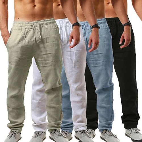 Men's Chino Loose Pants Chinos Pants Plain Drawstring White Black Green Light Green Navy Blue
Men's Chino Loose Pants Chinos Pants Plain Drawstring White Black Green Light Green Navy Blue