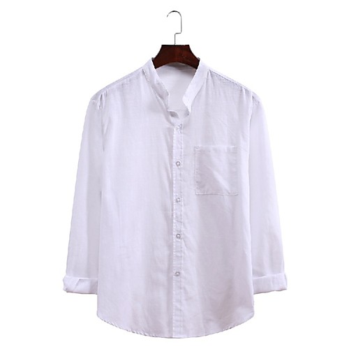 Men's Shirt non-printing Solid Color Long Sleeve Casual Tops Simple Lightweight Comfortable Light Pink Blue-Green White
Men's Shirt non-printing Solid Color Long Sleeve Casual Tops Simple Lightweight Comfortable Light Pink Blue-Green White