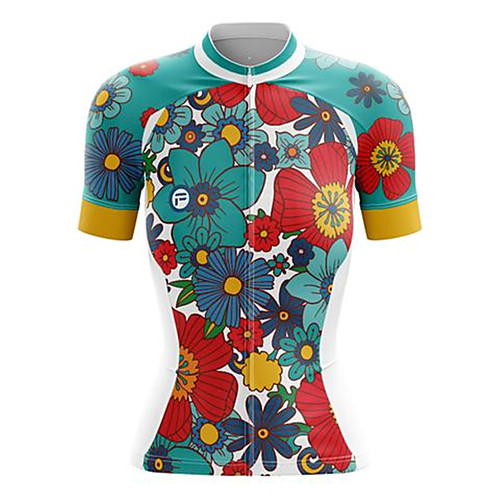 21Grams Women's Short Sleeve Cycling Jersey Summer Spandex Green Floral Botanical Bike Top Mountain Bike MTB Road Bike Cycling Sports Clothing Apparel / Stretchy / Athleisure
21Grams Women's Short Sleeve Cycling Jersey Summer Spandex Green Floral Botanical Bike Top Mountain Bike MTB Road Bike Cycling Sports Clothing Apparel / Stretchy / Athleisure