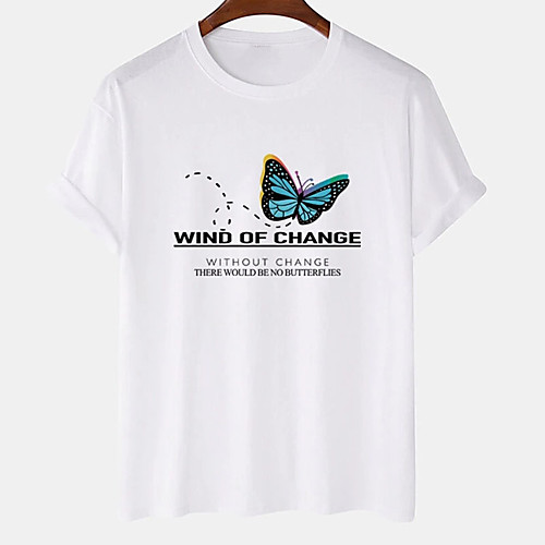 Men's Unisex Tee T shirt Hot Stamping Butterfly Graphic Prints Letter Plus Size Print Short Sleeve Casual Tops Cotton Basic Designer Big and Tall White Khaki
Men's Unisex Tee T shirt Hot Stamping Butterfly Graphic Prints Letter Plus Size Print Short Sleeve Casual Tops Cotton Basic Designer Big and Tall White Khaki
