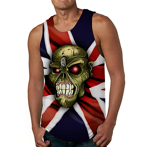 Men's Tank Top Undershirt 3D Print Graphic Prints Skull Print Sleeveless Daily Tops Casual Designer Big and Tall Red
Men's Tank Top Undershirt 3D Print Graphic Prints Skull Print Sleeveless Daily Tops Casual Designer Big and Tall Red