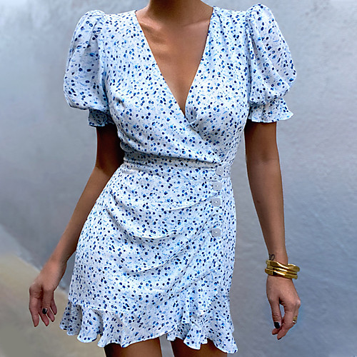 Women's A Line Dress Short Mini Dress Light Blue Short Sleeve Plaid / Check Casual 2021 S M L
Women's A Line Dress Short Mini Dress Light Blue Short Sleeve Plaid / Check Casual 2021 S M L