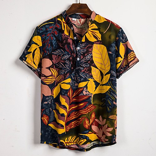 Men's Shirt Floral Button-Down Short Sleeve Casual Tops Cotton Chinese Style Casual Fashion Breathable A B C
Men's Shirt Floral Button-Down Short Sleeve Casual Tops Cotton Chinese Style Casual Fashion Breathable A B C