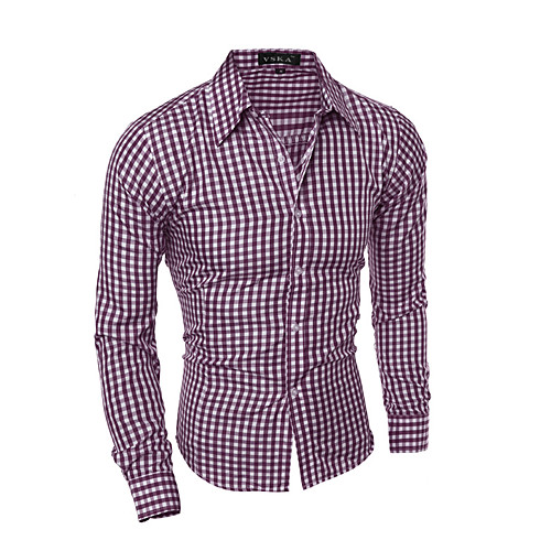Men's Shirt non-printing Lattice Long Sleeve Casual Tops Simple Lightweight Classic Comfortable Purple Red Black
Men's Shirt non-printing Lattice Long Sleeve Casual Tops Simple Lightweight Classic Comfortable Purple Red Black
