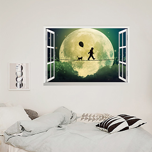 3D Fake Window Moon Balloon Children Drink Cat Home Children's Room Background Decoration Can Be Removed Stickers
3D Fake Window Moon Balloon Children Drink Cat Home Children's Room Background Decoration Can Be Removed Stickers