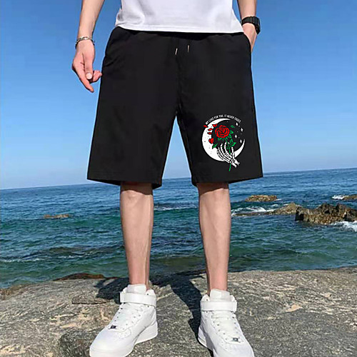 Men's Shorts Sports Casual Daily Shorts Pants Letter Short Drawstring Pocket Print Black
Men's Shorts Sports Casual Daily Shorts Pants Letter Short Drawstring Pocket Print Black