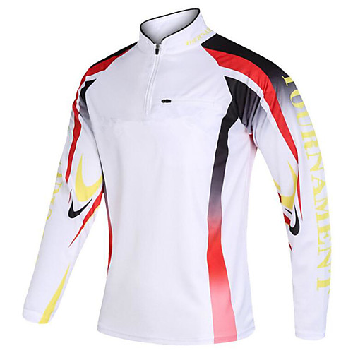 CAWANFLY Men's Fishing Shirt Outdoor Long Sleeve UV Protection Quick Dry Waterproof Zipper Lightweight Breathable Top Autumn / Fall Spring Summer Fishing Camping & Hiking Outdoor Red and White
CAWANFLY Men's Fishing Shirt Outdoor Long Sleeve UV Protection Quick Dry Waterproof Zipper Lightweight Breathable Top Autumn / Fall Spring Summer Fishing Camping & Hiking Outdoor Red and White
