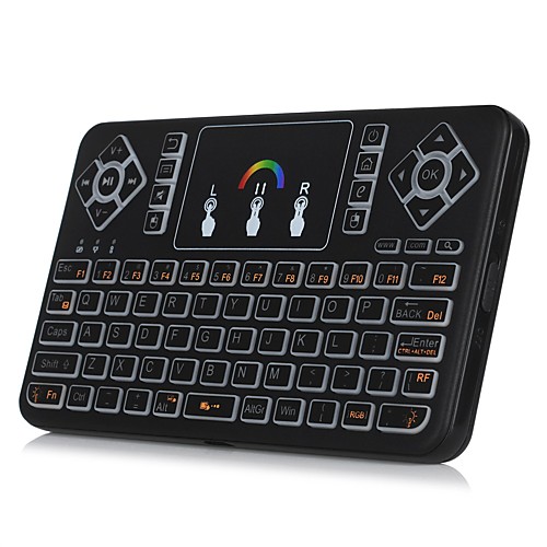 Factory Outlet Q9-A Wireless 2.4GHz Air Mouse Mini Keyboard Novelty Luminous Multicolor Backlit 80 pcs Keys
Factory Outlet Q9-A Wireless 2.4GHz Air Mouse Mini Keyboard Novelty Luminous Multicolor Backlit 80 pcs Keys