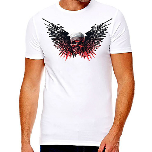Men's Unisex Tee T shirt Hot Stamping Graphic Prints Skull Plus Size Print Short Sleeve Casual Tops Cotton Basic Designer Big and Tall White
Men's Unisex Tee T shirt Hot Stamping Graphic Prints Skull Plus Size Print Short Sleeve Casual Tops Cotton Basic Designer Big and Tall White