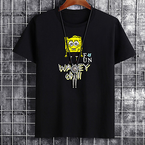 Men's Unisex Tee T shirt Hot Stamping Cartoon Graphic Prints Letter Plus Size Print Short Sleeve Casual Tops Cotton Basic Fashion Designer Big and Tall White Black Khaki
Men's Unisex Tee T shirt Hot Stamping Cartoon Graphic Prints Letter Plus Size Print Short Sleeve Casual Tops Cotton Basic Fashion Designer Big and Tall White Black Khaki