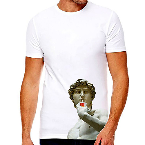 Men's Unisex Tee T shirt Hot Stamping Graphic Prints Statue Plus Size Print Short Sleeve Casual Tops Cotton Basic Designer Big and Tall White
Men's Unisex Tee T shirt Hot Stamping Graphic Prints Statue Plus Size Print Short Sleeve Casual Tops Cotton Basic Designer Big and Tall White