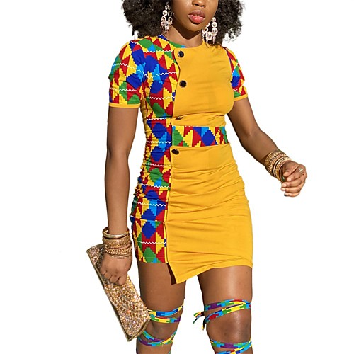 Women's Sheath Dress Short Mini Dress Yellow Green Red Short Sleeve Multi Color Summer Casual 2021 S M L XL
Women's Sheath Dress Short Mini Dress Yellow Green Red Short Sleeve Multi Color Summer Casual 2021 S M L XL