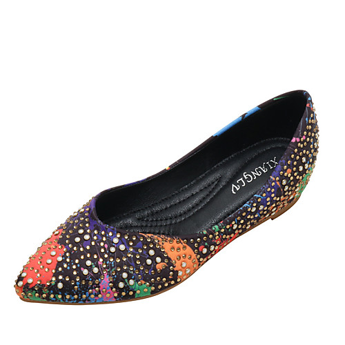 Women's Flats Hidden Heel Pointed Toe Polyester Rhinestone Light Brown White Black
Women's Flats Hidden Heel Pointed Toe Polyester Rhinestone Light Brown White Black