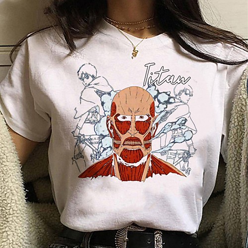 Inspired by Attack on Titan Cosplay Anime Cartoon Polyester / Cotton Blend Print Harajuku Graphic Kawaii T-shirt For Women's / Men's
Inspired by Attack on Titan Cosplay Anime Cartoon Polyester / Cotton Blend Print Harajuku Graphic Kawaii T-shirt For Women's / Men's