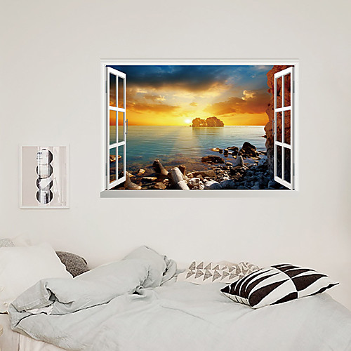 3D False Window Sea Sunrise Home Children's room Background Decoration Can Be Removed Stickers
3D False Window Sea Sunrise Home Children's room Background Decoration Can Be Removed Stickers