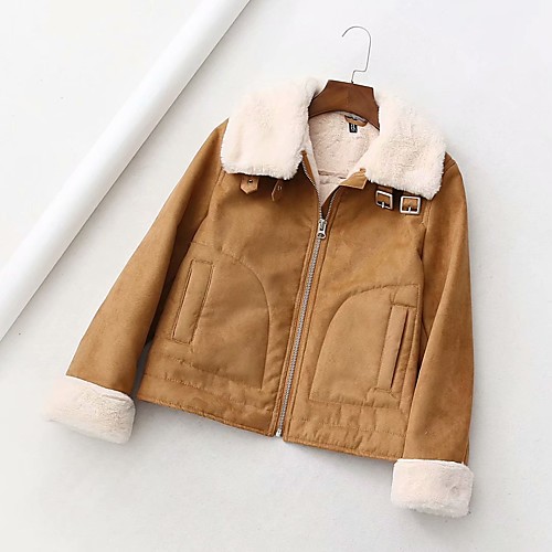 Women's Coat Casual / Daily Winter Regular Coat Regular Fit Casual Jacket Solid Color Zipper khaki Black
Women's Coat Casual / Daily Winter Regular Coat Regular Fit Casual Jacket Solid Color Zipper khaki Black