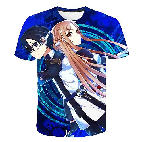 Inspired by SAO Swords Art Online Anime Cartoon 100% Polyester 3D 3D Harajuku Graphic T shirt For Women's / Men's
Inspired by SAO Swords Art Online Anime Cartoon 100% Polyester 3D 3D Harajuku Graphic T shirt For Women's / Men's