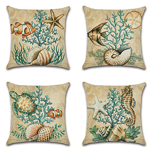Ocean Double Side Cushion Cover 4PC Soft Decorative Square Throw Pillow Cover Cushion Case Pillowcase for Bedroom Livingroom Superior Quality Machine Washable Outdoor Cushion for Sofa Couch Bed Chair
Ocean Double Side Cushion Cover 4PC Soft Decorative Square Throw Pillow Cover Cushion Case Pillowcase for Bedroom Livingroom Superior Quality Machine Washable Outdoor Cushion for Sofa Couch Bed Chair