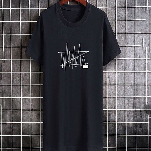 Men's Unisex Tee T shirt Shirt Hot Stamping Graphic Prints Geometry Plus Size Print Short Sleeve Casual Tops Cotton Basic Fashion Designer Big and Tall Round Neck White Black Dark Gray / Summer
Men's Unisex Tee T shirt Shirt Hot Stamping Graphic Prints Geometry Plus Size Print Short Sleeve Casual Tops Cotton Basic Fashion Designer Big and Tall Round Neck White Black Dark Gray / Summer