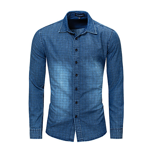 Men's Shirt Tartan Button-Down Long Sleeve Casual Tops 100% Cotton Lightweight Casual Fashion Breathable Blue
Men's Shirt Tartan Button-Down Long Sleeve Casual Tops 100% Cotton Lightweight Casual Fashion Breathable Blue