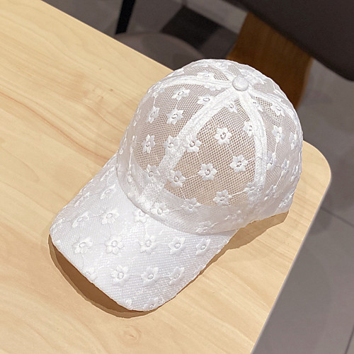Women's Baseball Cap Sports & Outdoor Dailywear Lace Solid Color Black White Hat / All Seasons
Women's Baseball Cap Sports & Outdoor Dailywear Lace Solid Color Black White Hat / All Seasons