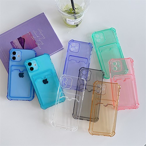 Phone Case For Apple Back Cover iPhone 12 Pro Max 11 SE 2020 X XR XS Max 8 7 Card Holder Shockproof Dustproof Solid Colored TPU
Phone Case For Apple Back Cover iPhone 12 Pro Max 11 SE 2020 X XR XS Max 8 7 Card Holder Shockproof Dustproof Solid Colored TPU