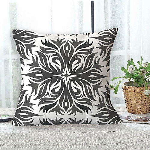 Black White Double Side Cushion Cover 1PC Soft Decorative Square Throw Pillow Cover Cushion Case Pillowcase for Sofa Bedroom Livingroom Outdoor Superior Quality Machine Washable Outdoor Cushion for Sofa Couch Bed Chair
Black White Double Side Cushion Cover 1PC Soft Decorative Square Throw Pillow Cover Cushion Case Pillowcase for Sofa Bedroom Livingroom Outdoor Superior Quality Machine Washable Outdoor Cushion for Sofa Couch Bed Chair