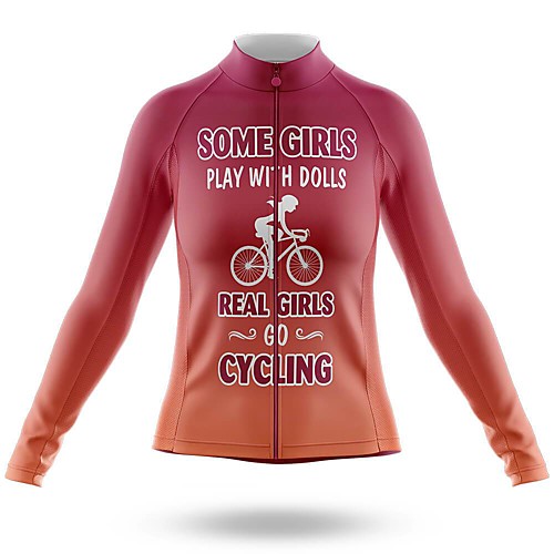 21Grams Women's Long Sleeve Cycling Jersey Spandex Red Bike Top Mountain Bike MTB Road Bike Cycling Quick Dry Moisture Wicking Sports Clothing Apparel / Stretchy / Athleisure
21Grams Women's Long Sleeve Cycling Jersey Spandex Red Bike Top Mountain Bike MTB Road Bike Cycling Quick Dry Moisture Wicking Sports Clothing Apparel / Stretchy / Athleisure