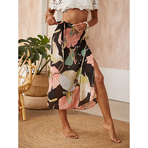 Women's Holiday Vacation Basic Streetwear Skirts Plants Floral / Botanical Flower Split Print Black
Women's Holiday Vacation Basic Streetwear Skirts Plants Floral / Botanical Flower Split Print Black
