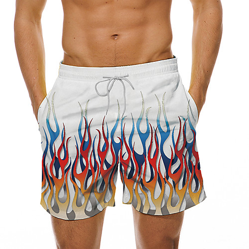 Men's Casual Designer Quick Dry Breathable Beach Swimming Pool Bermuda shorts Board Shorts Pants Abstract Graphic Prints Flame Short 3D Print Drawstring Elastic Waist Rainbow / Summer / Elasticity
Men's Casual Designer Quick Dry Breathable Beach Swimming Pool Bermuda shorts Board Shorts Pants Abstract Graphic Prints Flame Short 3D Print Drawstring Elastic Waist Rainbow / Summer / Elasticity