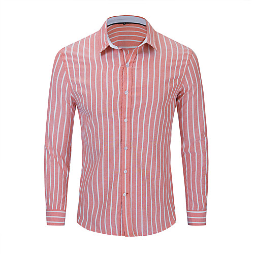 Men's Shirt Striped Button-Down Long Sleeve Street Tops Cotton Business Casual Comfortable Blushing Pink
Men's Shirt Striped Button-Down Long Sleeve Street Tops Cotton Business Casual Comfortable Blushing Pink