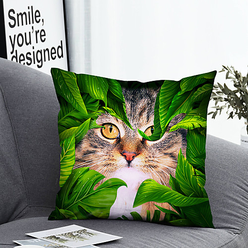 1 Pc Polyester Pillow Cover Animal Cat Leaf Geometric 3D Simple Square Zipper Traditional Classic
1 Pc Polyester Pillow Cover Animal Cat Leaf Geometric 3D Simple Square Zipper Traditional Classic