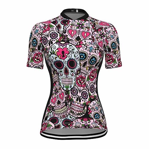 21Grams Women's Short Sleeve Cycling Jersey Summer Spandex Black Skull Floral Botanical Bike Top Mountain Bike MTB Road Bike Cycling Sports Clothing Apparel / Stretchy / Athleisure
21Grams Women's Short Sleeve Cycling Jersey Summer Spandex Black Skull Floral Botanical Bike Top Mountain Bike MTB Road Bike Cycling Sports Clothing Apparel / Stretchy / Athleisure