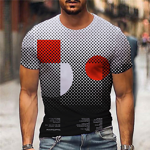 Men's Tee T shirt Shirt 3D Print Graphic Prints Geometry Print Short Sleeve Daily Tops Casual Designer Big and Tall Gray
Men's Tee T shirt Shirt 3D Print Graphic Prints Geometry Print Short Sleeve Daily Tops Casual Designer Big and Tall Gray