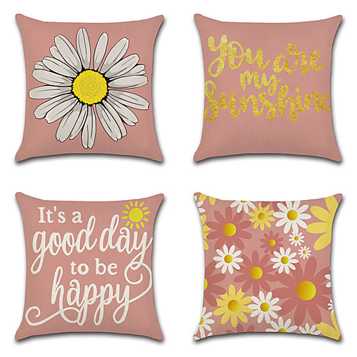 Floral Double Side Cushion Cover 4PC Soft Decorative Square Throw Pillow Cover Cushion Case Pillowcase for Bedroom Livingroom Superior Quality Machine Washable Outdoor Cushion for Sofa Couch Bed Chair
Floral Double Side Cushion Cover 4PC Soft Decorative Square Throw Pillow Cover Cushion Case Pillowcase for Bedroom Livingroom Superior Quality Machine Washable Outdoor Cushion for Sofa Couch Bed Chair