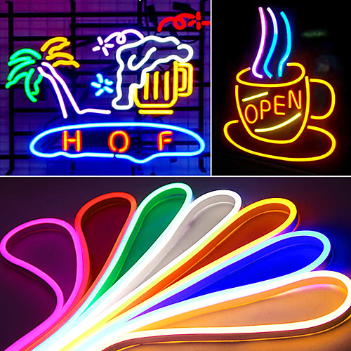 Neon LED Strip Lights 1M 2M 3M 4M 5M Multicolor 2835 SMD LED IP65 Waterproof Flexible Silicone Rope Light with DC12V Adapter and Touch Dimmer Switch Kit for Indoor Outdoor Home Decoration
Neon LED Strip Lights 1M 2M 3M 4M 5M Multicolor 2835 SMD LED IP65 Waterproof Flexible Silicone Rope Light with DC12V Adapter and Touch Dimmer Switch Kit for Indoor Outdoor Home Decoration