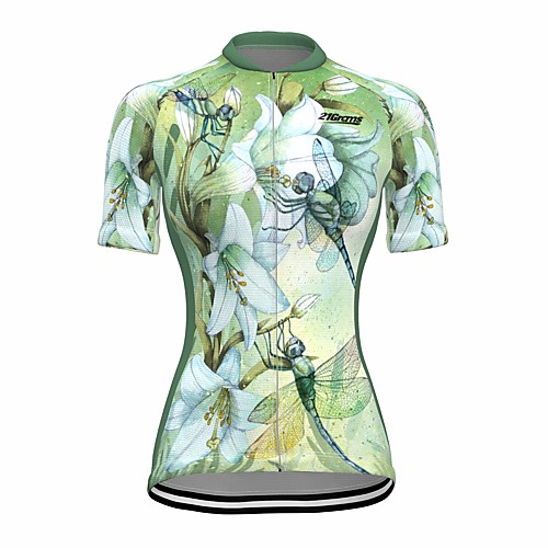 21Grams Women's Short Sleeve Cycling Jersey Summer Spandex Polyester Green Floral Botanical Animal Bike Jersey Top Mountain Bike MTB Road Bike Cycling Quick Dry Moisture Wicking Breathable Sports
21Grams Women's Short Sleeve Cycling Jersey Summer Spandex Polyester Green Floral Botanical Animal Bike Jersey Top Mountain Bike MTB Road Bike Cycling Quick Dry Moisture Wicking Breathable Sports