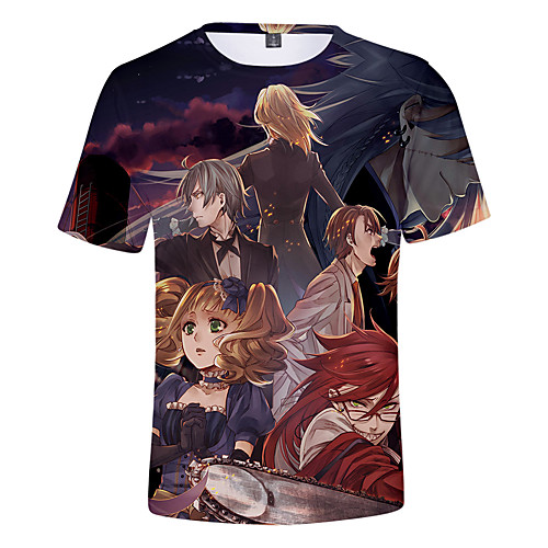 Inspired by Black Butler Cosplay Anime Cartoon 100% Polyester 3D Harajuku Graphic Kawaii T-shirt For Women's / Men's
Inspired by Black Butler Cosplay Anime Cartoon 100% Polyester 3D Harajuku Graphic Kawaii T-shirt For Women's / Men's
