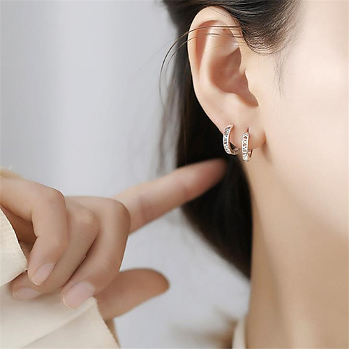 Women's Hoop Earrings Classic Fashion Romantic Punk Trendy Cute Sweet Earrings Jewelry Silver For Street Gift Date Birthday Festival 1 Pair
Women's Hoop Earrings Classic Fashion Romantic Punk Trendy Cute Sweet Earrings Jewelry Silver For Street Gift Date Birthday Festival 1 Pair